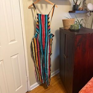 ECOTE Striped urban outfitters overalls